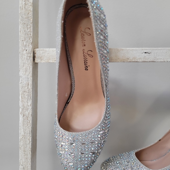 Lauren Lorraine Bella silver heels - Picture 5 of 16